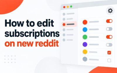 How to Edit Subscriptions on New Reddit