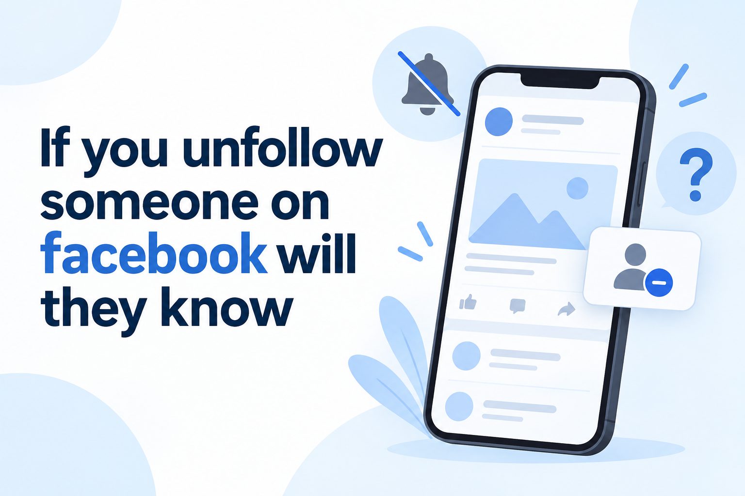 Person checking Facebook unfollow settings on a phone
